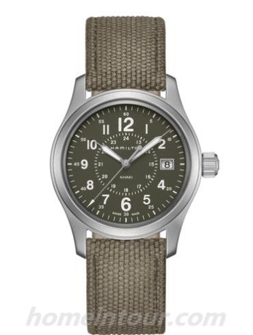 汉米尔顿H68201963男表卡其野战系列-灰色表带/表径38mm