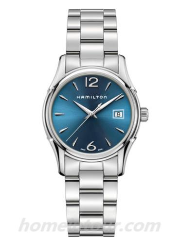 汉米尔顿H32351145女表美国经典爵士系列-银色表带/表径34mm
