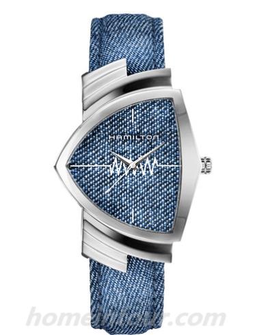 汉米尔顿H24411941女表美国经典探险系列-蓝色表带/表径32.3x50mm