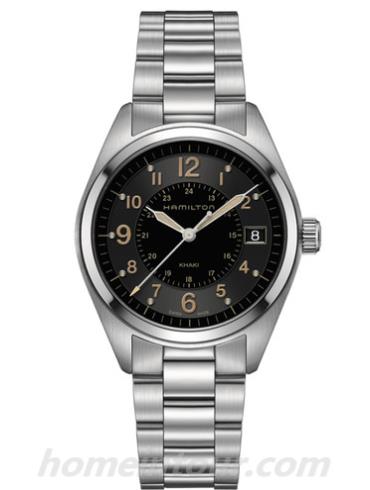 汉米尔顿H68551133男表卡其野战系列-银色表带/表径40mm