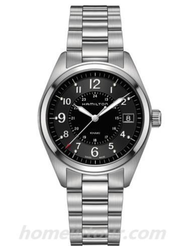 汉米尔顿H68551933男表卡其野战系列-银色表带/表径40mm