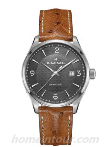 汉米尔顿H32755851男表美国经典爵士系列-棕色表带/表径44mm