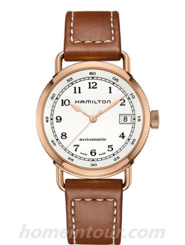 汉米尔顿H78205553女表卡其海军系列-棕色表带/表径36mm
