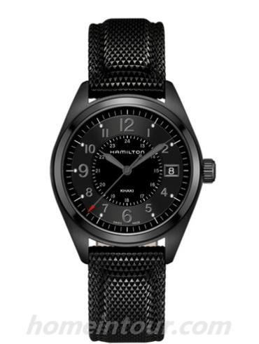 汉米尔顿H68401735男表卡其野战系列-黑色表带/表径40mm