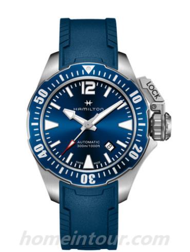 汉米尔顿H77705345男表卡其海军系列-哑蓝色表带/表径42mm