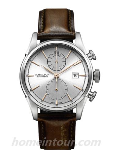 汉米尔顿H32416581男表美国经典永恒经典系列-棕色表带/表径42mm