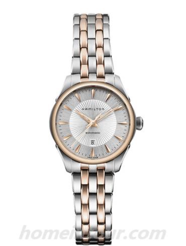 汉米尔顿H42225151女表爵士系列-间金色表带/表径30mm