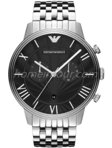 阿玛尼AR1617男表时尚男表系列-银色表带/表径43mm