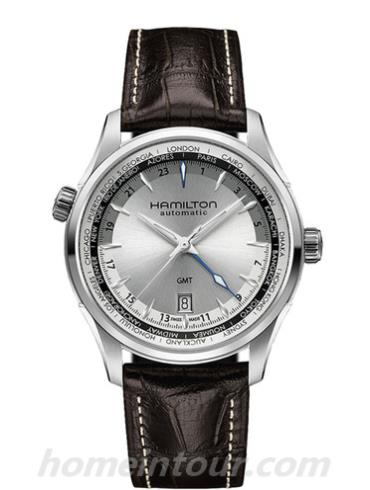 汉米尔顿H32605551男表爵士系列-棕色表带/表径42mm