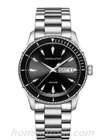 汉米尔顿H37511131男表美国经典爵士系列-银白色表带/表径42mm