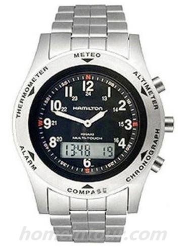 汉米尔顿H91554133男表卡其系列-银色表带/表径42mm