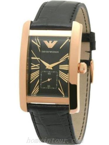 阿玛尼AR0168男表时尚情侣表系列-棕色表带/表径&#8211;