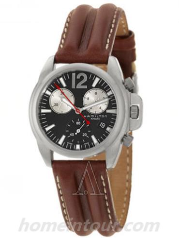 汉米尔顿H63312537男表-棕色表带/表径34mm