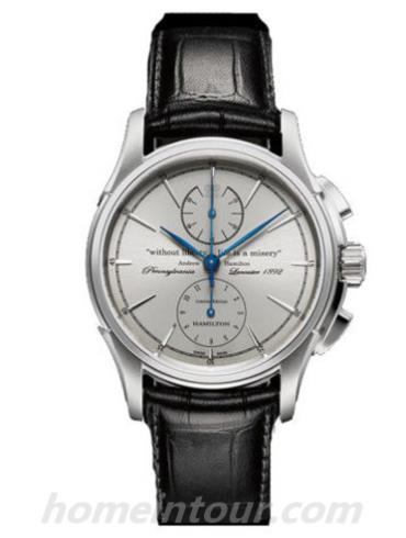 汉米尔顿H32566791男表美国经典布鲁克系列-黑色表带/表径46mm