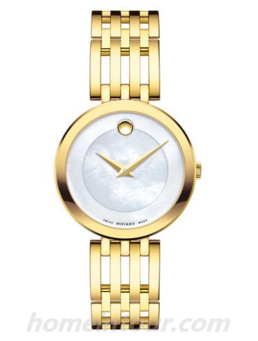 摩凡陀0607054女表爱莎系列-金色表带/表径28mm