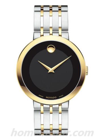 摩凡陀0607058情侣表爱莎系列-间金色表带/表径39mm