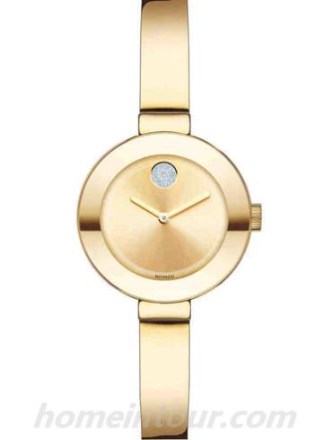 摩凡陀3600285女表波特-金色表带/表径25mm