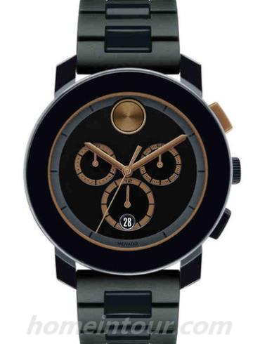 摩凡陀3600271男表波特-黑色表带/表径43.5mm