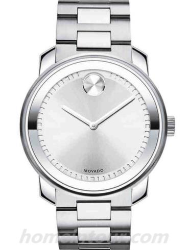 摩凡陀3600257男表波特-银色表带/表径42.5mm