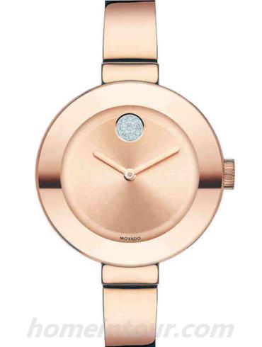 摩凡陀3600202女表波特-玫瑰金表带/表径34mm