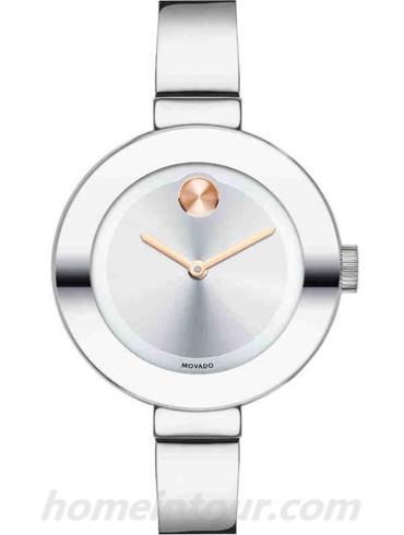 摩凡陀3600194女表波特-银色表带/表径34mm