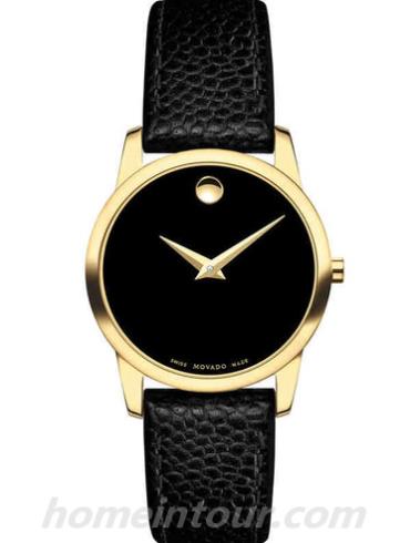 摩凡陀0607016女表博物馆-黑色表带/表径28mm