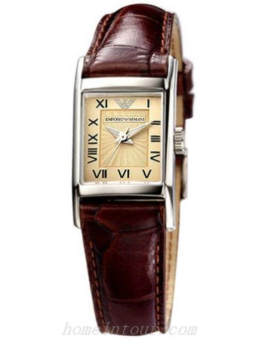 阿玛尼AR0254女表时尚系列-棕色表带/表径&#8211;