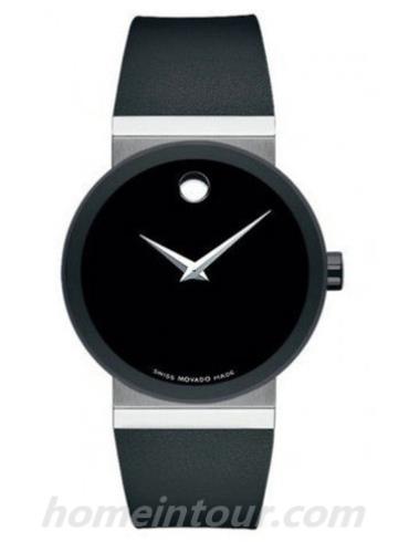 摩凡陀0606269女表蓝宝石系列-黑色表带/表径34mm