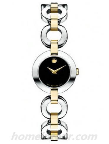 摩凡陀0606261女表-银色/金色表带/表径24.5mm