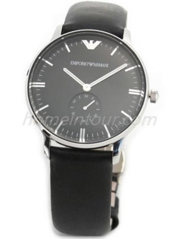 阿玛尼AR0382男表时尚男表系列-黑色表带/表径40mm