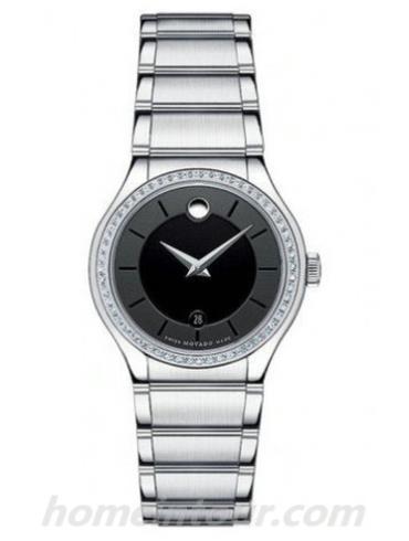 摩凡陀0606495女表-银色表带/表径28mm