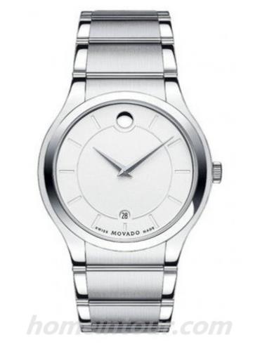 摩凡陀0606479男表-银色表带/表径40mm