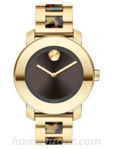 摩凡陀3600111请选择波特-金色/棕色表带/表径36.3mm