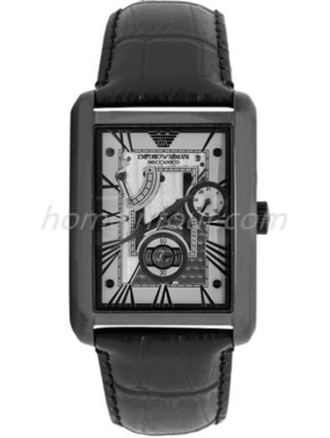 阿玛尼AR4244男表时尚男表系列-黑色表带/表径&#8211;