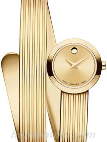 摩凡陀0606806女表博物馆手镯表-金色表带/表径20mm