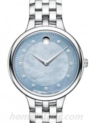 摩凡陀0606811女表芯媛-银色表带/表径32mm