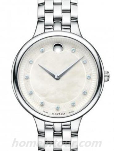 摩凡陀0606810_女表芯媛-银色表带/表径32mm