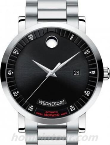 摩凡陀0606844男表瑞红系列-银色表带/表径42mm