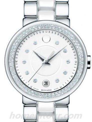 摩凡陀0606625_女表挚爱之礼-银色/白色表带/表径36mm