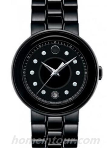 摩凡陀0606693女表赛蕾娜系列-黑色表带/表径36mm