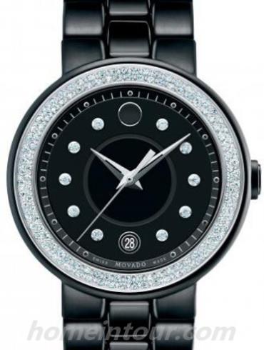 摩凡陀0606787女表赛蕾娜系列-黑色表带/表径36mm