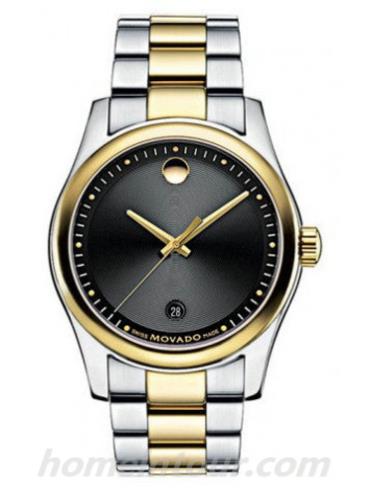 摩凡陀0606483男表思博特系列-银色/金色表带/表径40mm