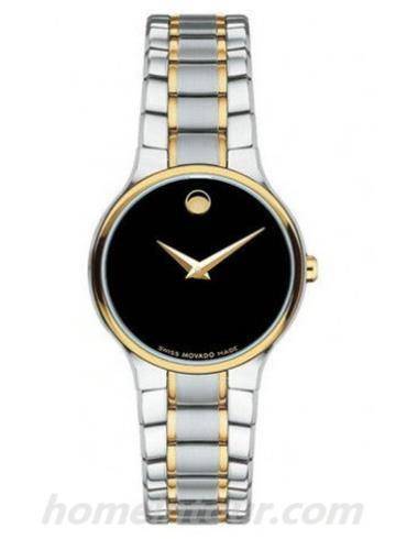 摩凡陀0606389女表思锐系列-银色/金色表带/表径26mm