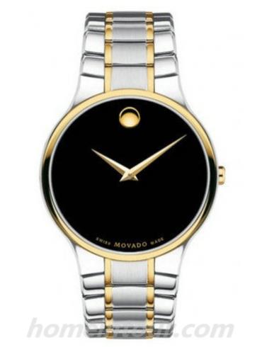 摩凡陀0606388男表思锐系列-银色/金色表带/表径38mm