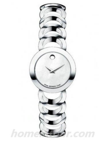 摩凡陀0606249女表月熊系列-银色表带/表径22mm