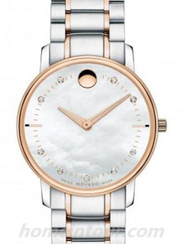 摩凡陀0606692女表TC超薄系列-银色表带/表径30mm