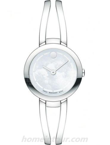 摩凡陀0606812女表爱梦莎Duo系列-银色表带/表径25.2mm