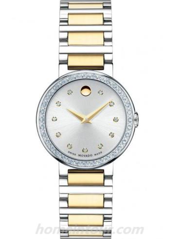 摩凡陀0606794_女表协奏曲系列-间金表带/表径26.5mm