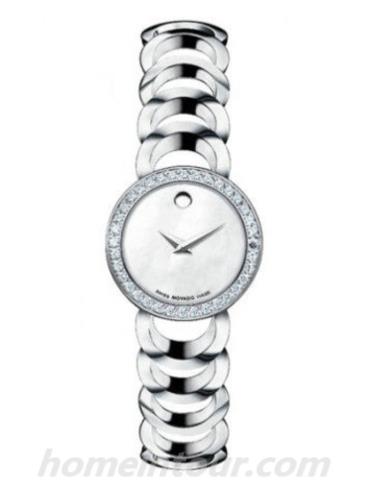 摩凡陀0606252女表月熊系列-银色表带/表径22mm