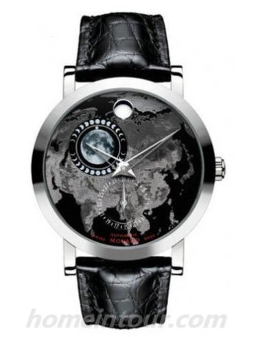 摩凡陀0606565男表瑞红系列-黑色表带/表径42mm